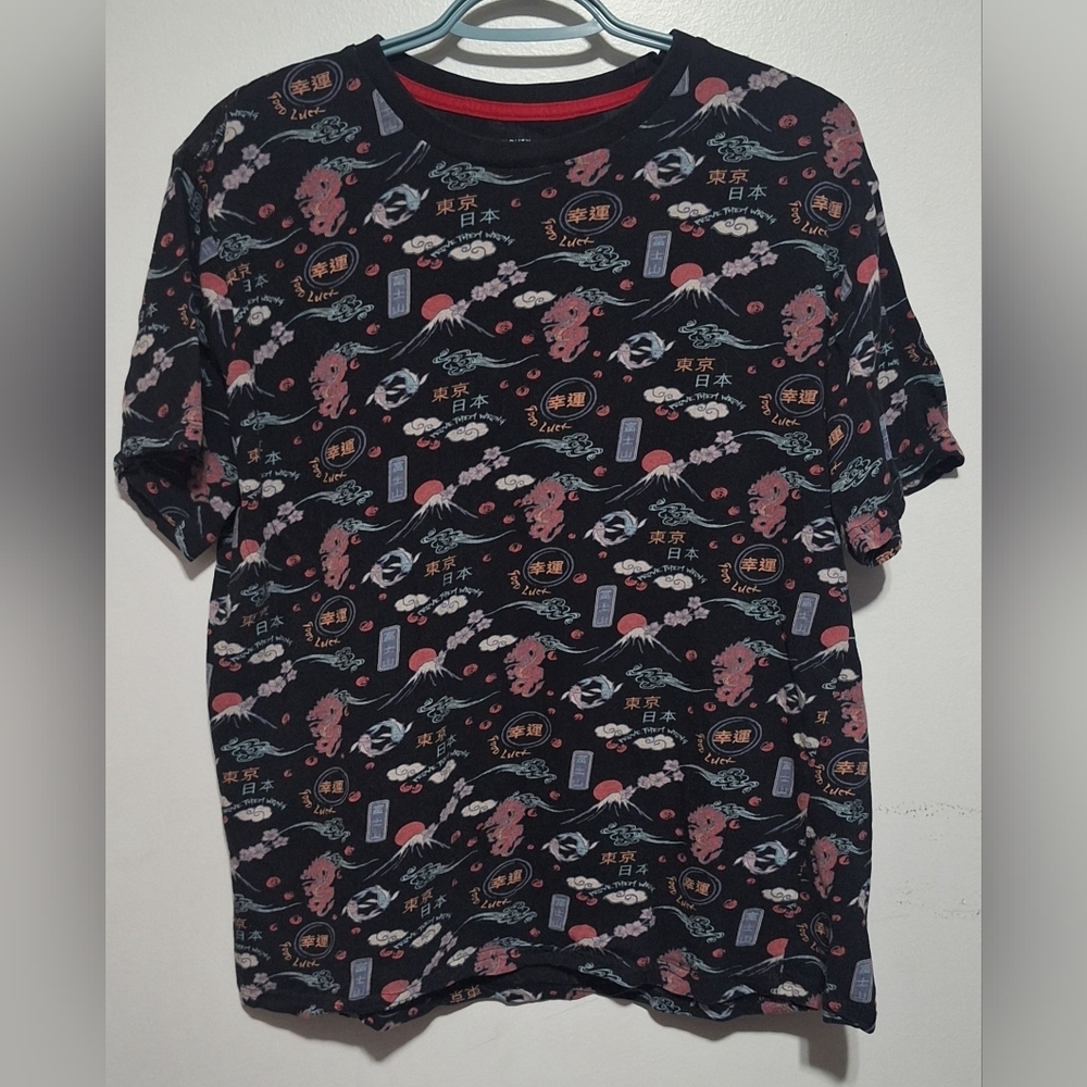 Lrg Eighty Eight Black and Red Graphic Tee